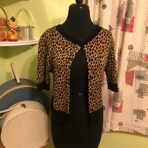 Lucky 13 leopard cardigan